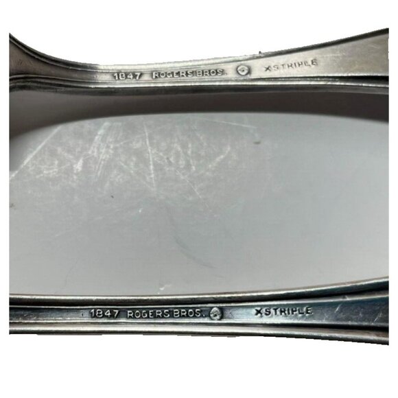 Vintage Old Colony Silverplate 1911 Meat Serving Fork & Butter Knife Silverware - Picture 5 of 6